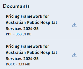 Documents with download icons