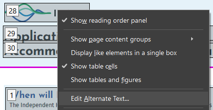 Editing alt text in Adobe Acrobat